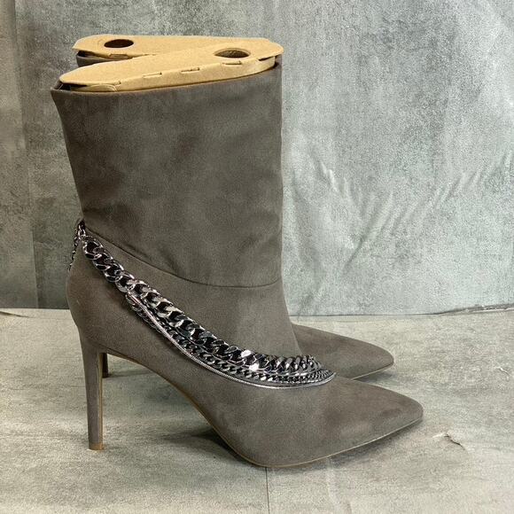 INC INTERNATIONAL CONCEPTS Women's Taupe Micro Reanna Pointed-Toe Stiletto READ - Picture 2 of 10